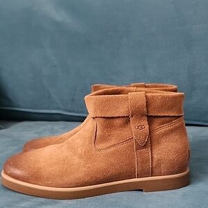 UGG Chestnut Suede Ankle Boots
